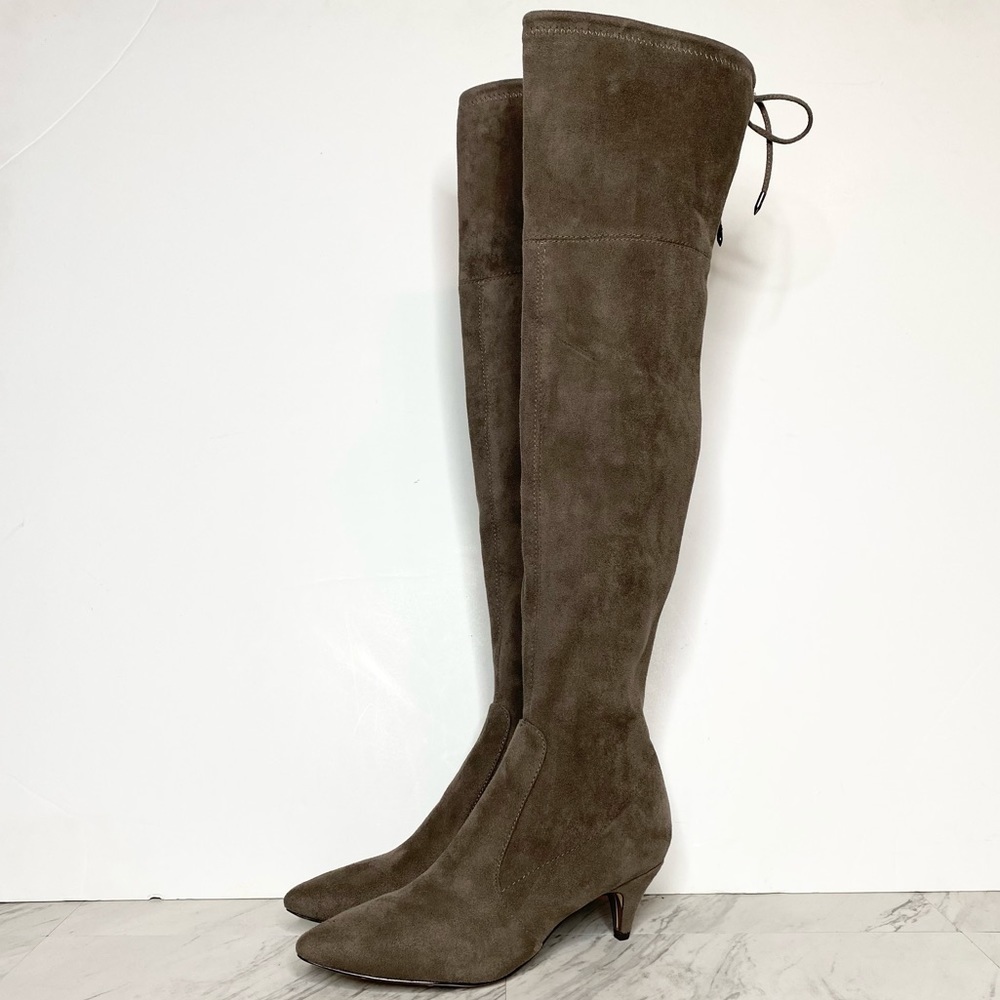 Sam Edelman Kristie Steel Grey Over the Knee Boot 6.5